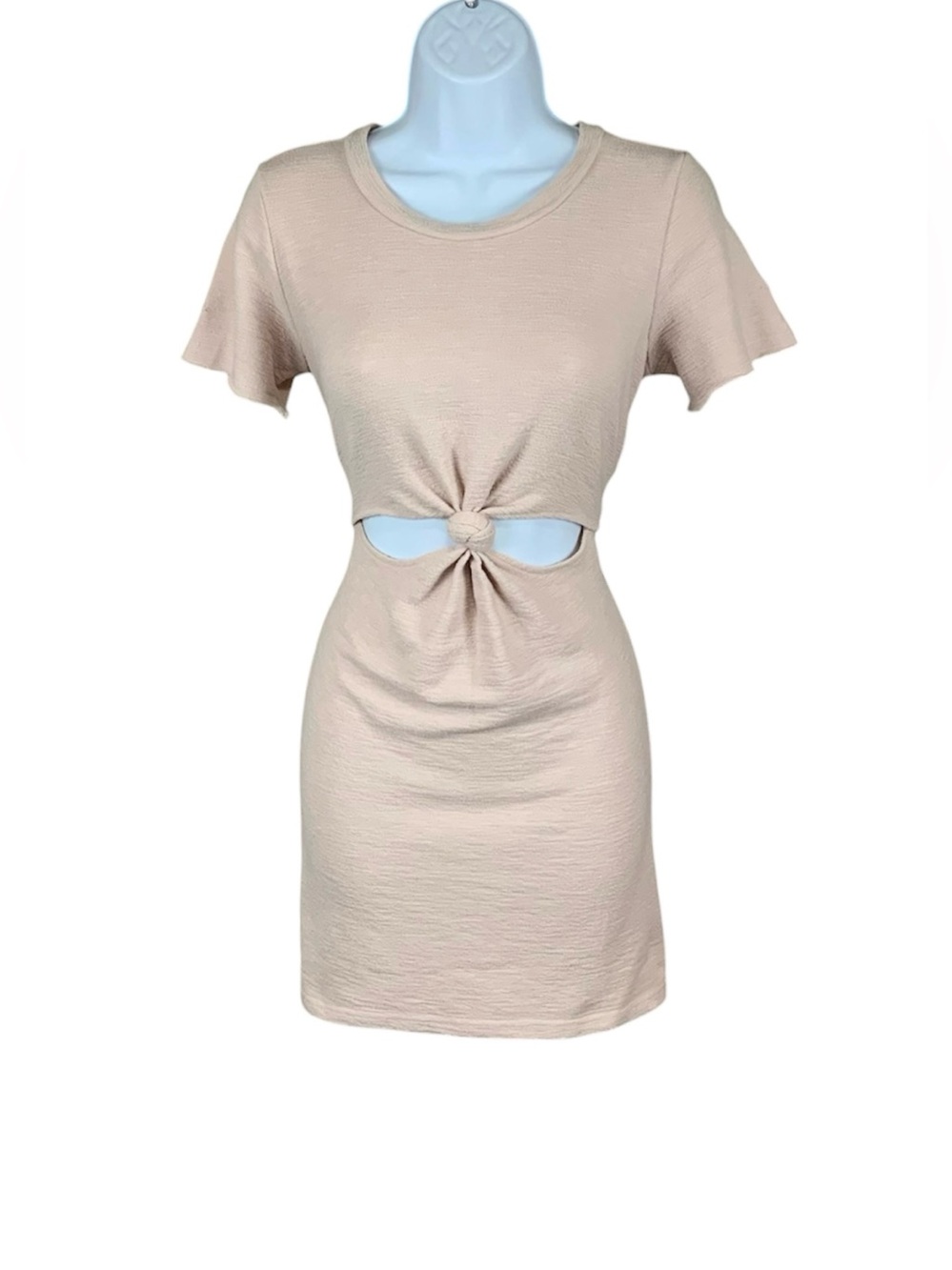 Elodie Sand Beige Mini Dress